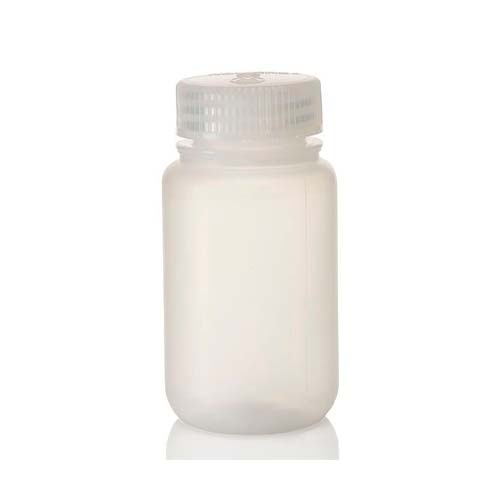 13679.FRASCO DE POLIPROPILENO 125ML TRANSPARENTE BOCA ANCHA C/TAPON DE ROSCA, NO ESTERIL PAQUETE C/5 PIEZAS - NALGENE