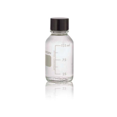 50035. FRASCO VIDRIO CLARO 125ML C/ 2 PIEZAS - WHEATON