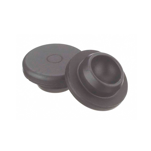 17601. TAPON DE GOMA 20MM NEGRO CAJA C/100 PIEZAS - WHEATON