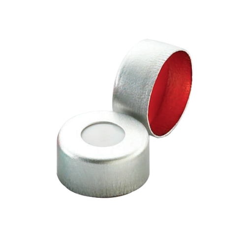 17563. SELLO DE ALUMINIO 11MM COLOR NATURAL C/SEPTA PTFE/SILICON CAJA C/1000 PIEZAS - WHEATON