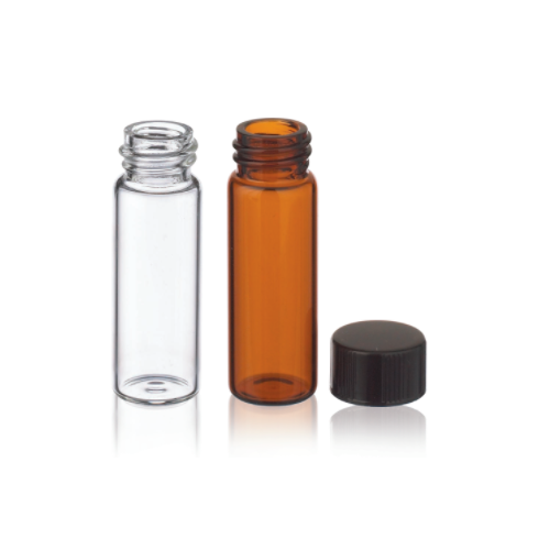 17740. VIAL VIDRIO CLARO 4ML, 15X48MM C/TAPON FENOLICO NEGRO CAJA C/200 PIEZAS - WHEATON