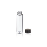 17707. VIAL VIDRIO CLARO 16ML, 21X73MM C/TAPON FENOLICO NEGRO CAJA C/200 PIEZAS - WHEATON