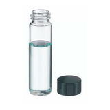 17752. VIAL VIDRIO CLARO 8ML, 17X63MM C/TAPON FENOLICO NEGRO P/MUESTRAS ORGANICAS CAJA C/200 PIEZAS - WHEATON