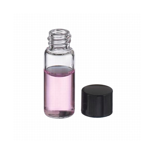 17723. VIAL VIDRIO CLARO 24ML, 23X88MM C/TAPON FENOLICO NEGRO P/MUESTRAS ORGANICAS CAJA C/200 PIEZAS - WHEATON