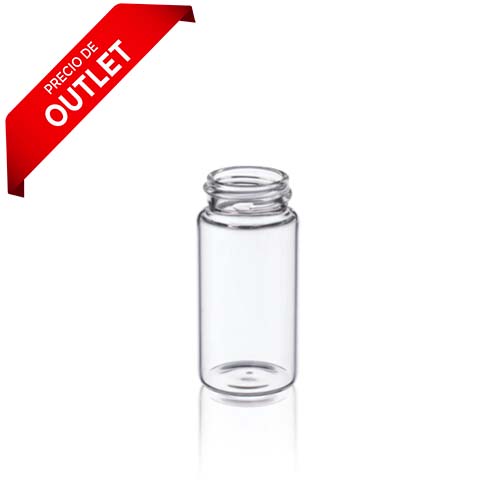 17711. VIAL VIDRIO CLARO 20ML, 28X57MM ROSCADO 24-400 CAJA C/200 PIEZAS - WHEATON