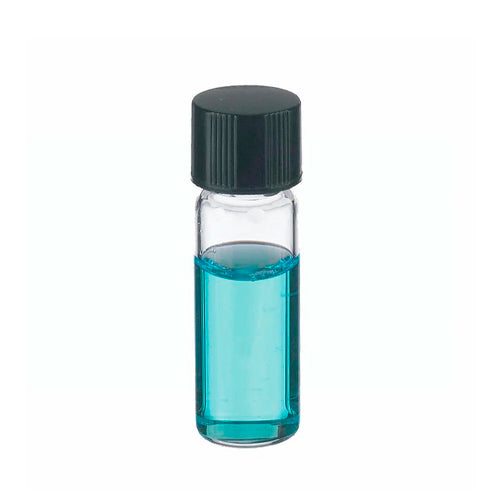 10924. VIAL VIDRIO CLARO 2ML 12X38MM C/TAPON DE ROSCA DE CAUCHO - WHEATON