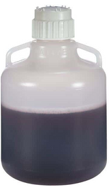 6294. GARRAFON (BIDON) DE POLIPROPILENO 10LT C/ASAS Y TAPON DE ROSCA, AUTOCLAVABLE - NALGENE