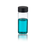 17724. VIAL VIDRIO CLARO 25ML, 28X73MM C/TAPON FENOLICO NEGRO Y REVESTIMIENTO DE CAUCHO CAJA C/72 PIEZAS  - WHEATON