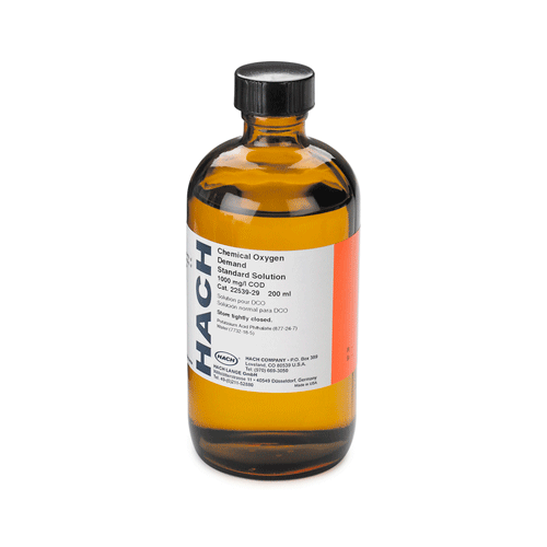 26062. ESTANDAR DQO SOLUCION 1000MG/L DE O2 (NIST) 200ML HACH