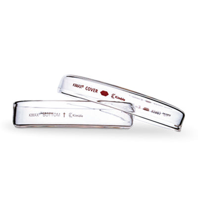 10867. CAJA PETRI 100X15MM DE VIDRIO BOROSILICATO C/BORDES REFORZADOS KIMAX