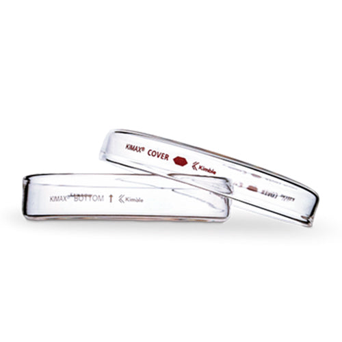 10867. CAJA PETRI 100X15MM DE VIDRIO BOROSILICATO C/BORDES REFORZADOS KIMAX