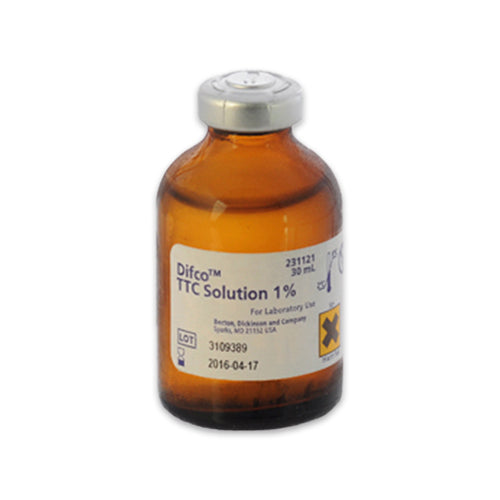 7622. TTC SOLUTION 1% (CLORURO DE TRIFENIL-TET RAZOLIO) 30ML - BD DIFCO