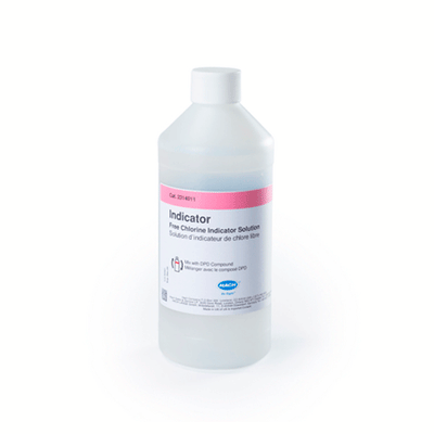 54716.  SOLUCION INDICADORA DE CLORO LIBRE P/ANALIZADOR DE CLORO CL17 473ML HACH