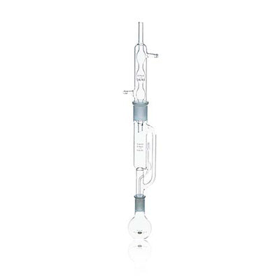 22592. APARATO DE EXTRACCION SOXHLET COMPLETO ALTURA 565MM C/CONDENSADOR ALLIHN Y MATRAZ DE EBULLICION 125ML KIMAX