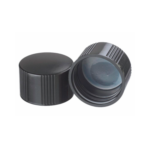 17628. TAPON FENOLICO NEGRO 33-430 C/REVESTIMIENTO LDPE CAJA C/200 PIEZAS - WHEATON