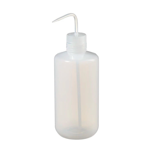 11106. PIZETA (FRASCO LAVADOR) 1LT BOCA ANGOSTA SALIDA SUPERIOR C/TAPA NATURAL LDPE NALGENE