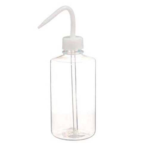 11109. PIZETA (FRASCO LAVADOR) 250ML BOCA ANGOSTA SALIDA SUPERIOR C/TAPA NATURAL TEFLON - NALGENE