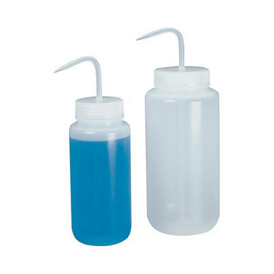 11755. PIZETA (FRASCO LAVADOR) 1LT BOCA ANCHA SALIDA SUPERIOR C/TAPA NATURAL, LDPE INDIVIDUAL - NALGENE