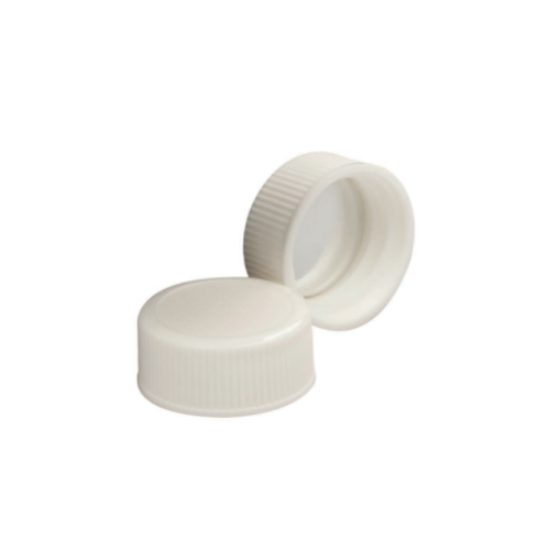 17611. TAPON DE ROSCA DE UREA BLANCA 22-400 C/REVESTIMIENTO POLY-SEAL PAQUETE C/20 PIEZAS - WHEATON