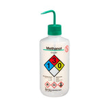 12272. PIZETA (FRASCO LAVADOR) 1LT METANOL, BOCA ANGOSTA SALIDA SUPERIOR C/TAPA NATURAL, LDPE  - NALGENE