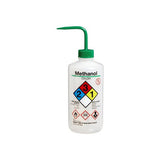 1467. PIZETA (FRASCO LAVADOR) 500ML METANOL, BOCA ANGOSTA, SALIDA SUPERIOR C/TAPA - NALGENE
