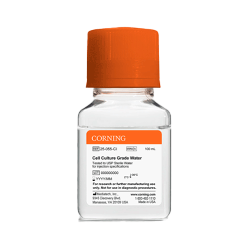 25386. AGUA GRADO CULTIVO CELULAR ESTERIL 500ML C/6 CORNING CTR