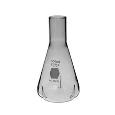 2932. MATRAZ DE VIDRIO P/CULTIVO 1LT P/AGITACION C/DEFLECTORES 125ML - KIMAX