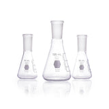 11568.MATRAZ ERLENMEYER DE VIDRIO 250ML UNION ESMERILADA 24/40  - KIMAX