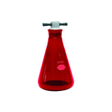 6771. MATRAZ ERLENMEYER DE VIDRIO AMBAR 500ML RAY-SORB C/TAPON PTFE 500ML - KIMAX
