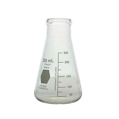 50117. MATRAZ ERLENMEYER DE VIDRIO BOCA ANCHA GRADUADO  - KIMAX