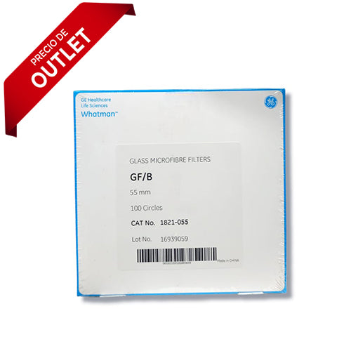 6969.  PAPEL MICROFIBRA DE VIDRIO GF/B 5.5CM C/100 WHATMAN