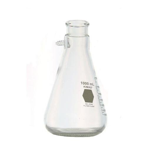 11572.MATRAZ FILTRACION DE VIDRIO 1LT KITAZATO P/VACIO  - KIMAX