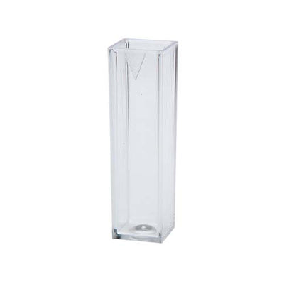 54981. CELDAS DE POLIESTIRENO RECTANGULAR 4.5ML, 1CM, OPTICO DE 10MM, DESECHABLES C/100 - HACH