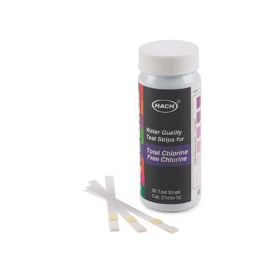 54746. TIRAS REACTIVAS DE CLORO LIBRE Y CLORO TOTAL 0-10MG/L C/50 - HACH