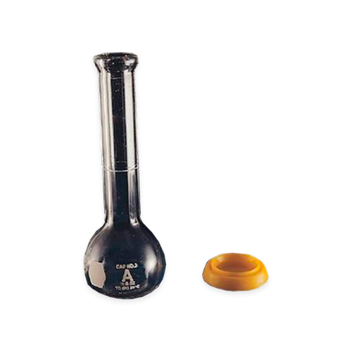 18316. MATRAZ VOLUMETRICO DE VIDRIO 50ML CLASE A C/SNAP CAP - KIMAX