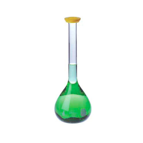 11574.MATRAZ VOLUMETRICO DE VIDRIO 100ML CLASE A CERTIFICADO C/TAPA SNAP-CAP  - KIMAX