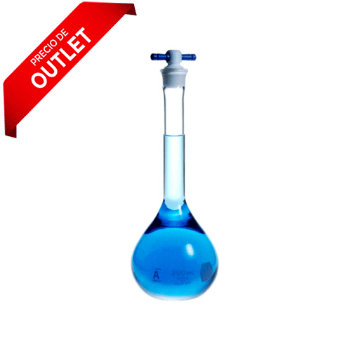 24156. MATRAZ VOLUMETRICO DE VIDRIO 2LT CLASE A C/TAPON DE TEFLON KIMA ...