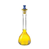 5754. MATRAZ VOLUMETRICO DE VIDRIO 500ML CLASE A C/TAPON DE POLIETILENO - KIMAX