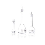 21577. MATRAZ VOLUMETRICO DE VIDRIO 200ML CLASE A CERTIFICADO INDIVIDUAL C/TAPON DE VIDRIO - KIMAX