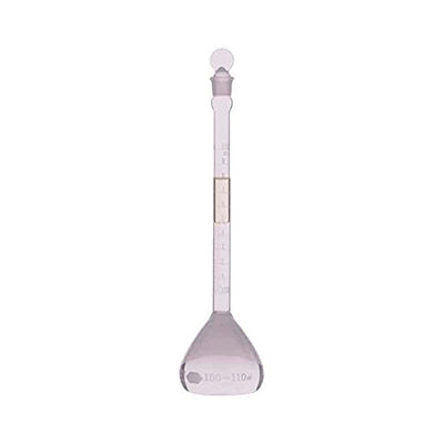 10892. MATRAZ VOLUMETRICO DE VIDRIO 110ML TIPO CASSIA C/ TAPON VIDRIO - KIMAX