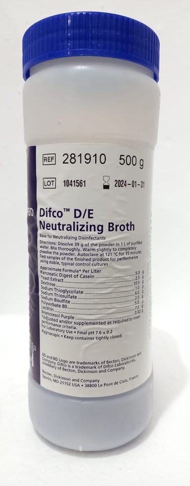 6097. CALDO DE NEUTRALIZANTE 500GR - DIFCO – CTR Scientific