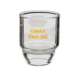 26924. CRISOL GOOCH DE VIDRIO FORMA BAJA 30ML, PORO ABIERTO KIMFLOW 30MM KIMAX