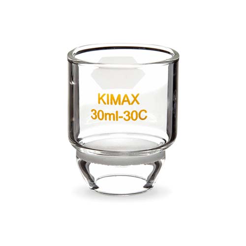 15549. CRISOL GOOCH DE VIDRIO 30ML PORO MEDIO - KIMAX