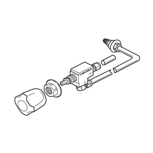 8665. KIT DE LLAVE DE SERVICIO DE AGUA FRIA - LABCONCO