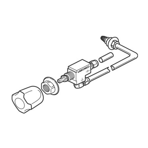 8666. KIT DE LLAVE DE SERVICIO DE AIRE - LABCONCO