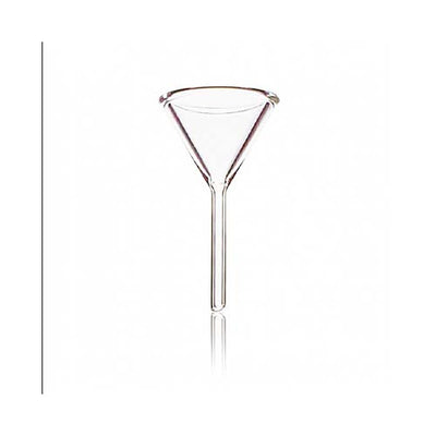 21308. EMBUDO DE VIDRIO 225ML, 100MM, 58° TALLO CORTO - KIMAX