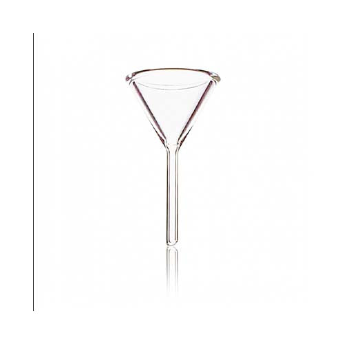 21308. EMBUDO DE VIDRIO 225ML, 100MM, 58° TALLO CORTO - KIMAX