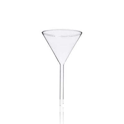 22596. EMBUDO DE VIDRIO 1500ML, TALLO LARGO, DIAMETRO 19MM, LONGITUD 200MM  KIMAX