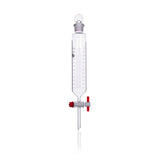 11583.EMBUDO DE SEPARACION CILINDRICO TAPON VIDRIO LLAVE PTFE GRADUADO 500ML - KIMAX