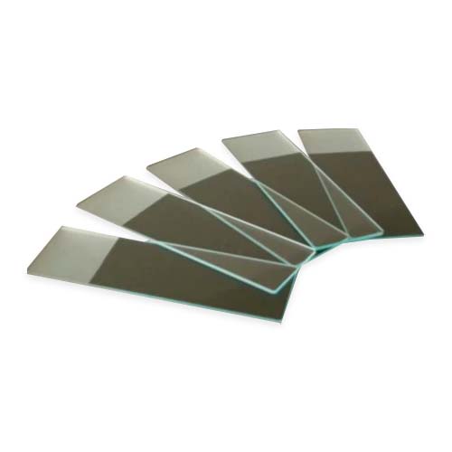 16238. PORTAOBJETOS 25X75MM DE VIDRIO BANDA Y CANTO ESMERILADO GROSOR 0.90-1.10MM  (2 PAQUETES C/50 PIEZAS) - CORNING